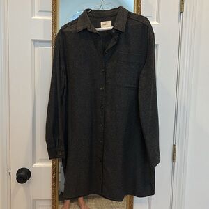 Sezane Sadie Dress Dark Grey - Size 2